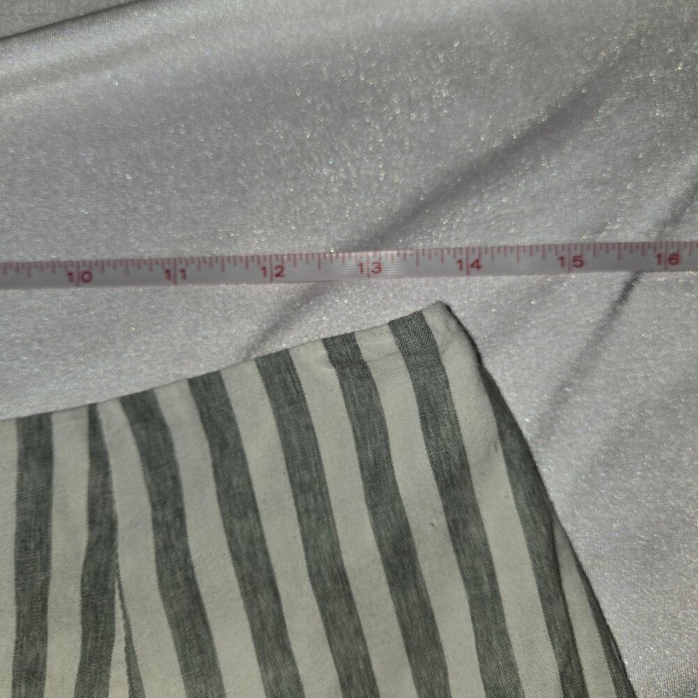 L'Academie Los Angeles Shorts Green White Striped High‎ Waisted Vaca Size M - Picture 6 of 7